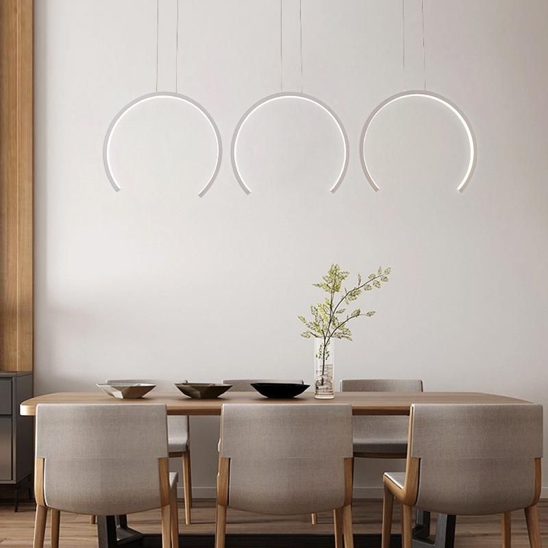 Modern Triple Pendant Light Acrylic Lampshade for Kitchen Dining Room Lamp (WH-AP-06)
