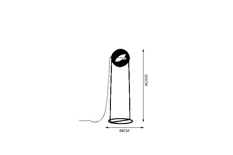 Designer Creative Metal Doll Modern LED Floor Lamp Modern Minimalist Study Living Room Floor Lamp (WH-MFL-101)