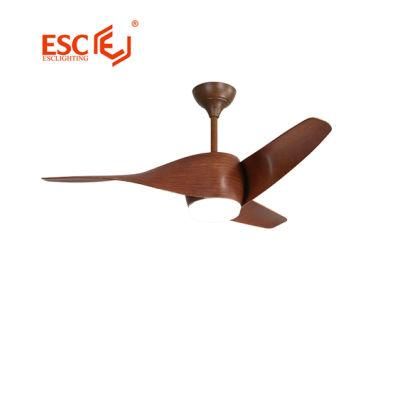 Simple 56 Inch Pure White 5 Fan Speed Dual Direction WiFi Ceiling Fan with Light for Home