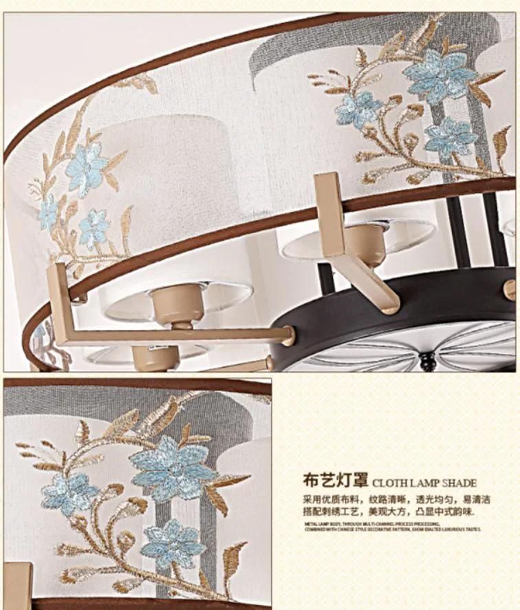 Zhongshan Factory China Style LED Panel Chandelier Pendant Lamp Ceiling Lights for Living Room