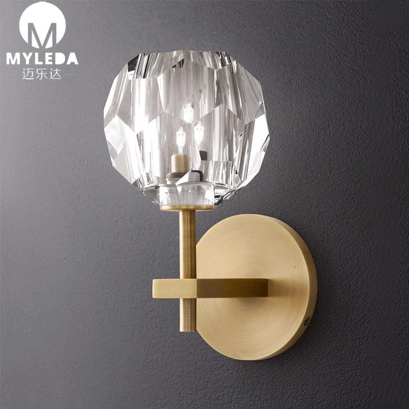 Art Deco LED Crystal Wall Sconces Mirrors Lights