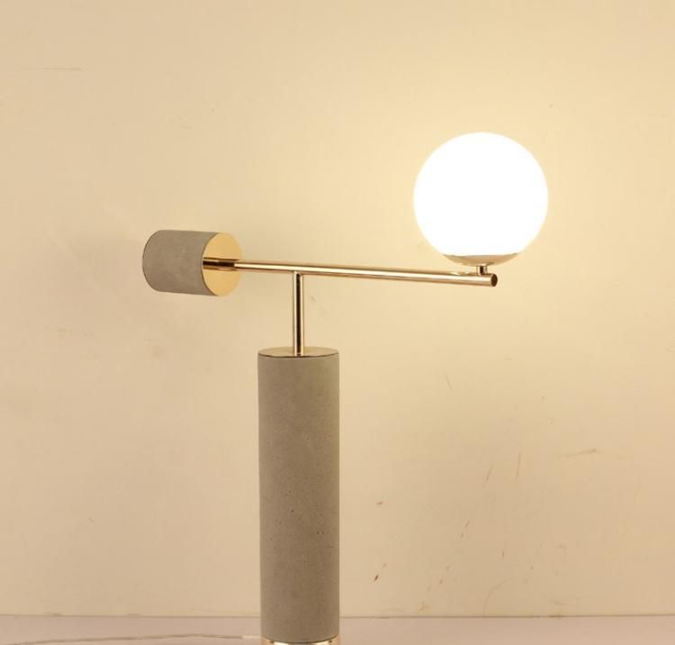 Post Modern Simple Design Cement Table Lamp for Home Decor