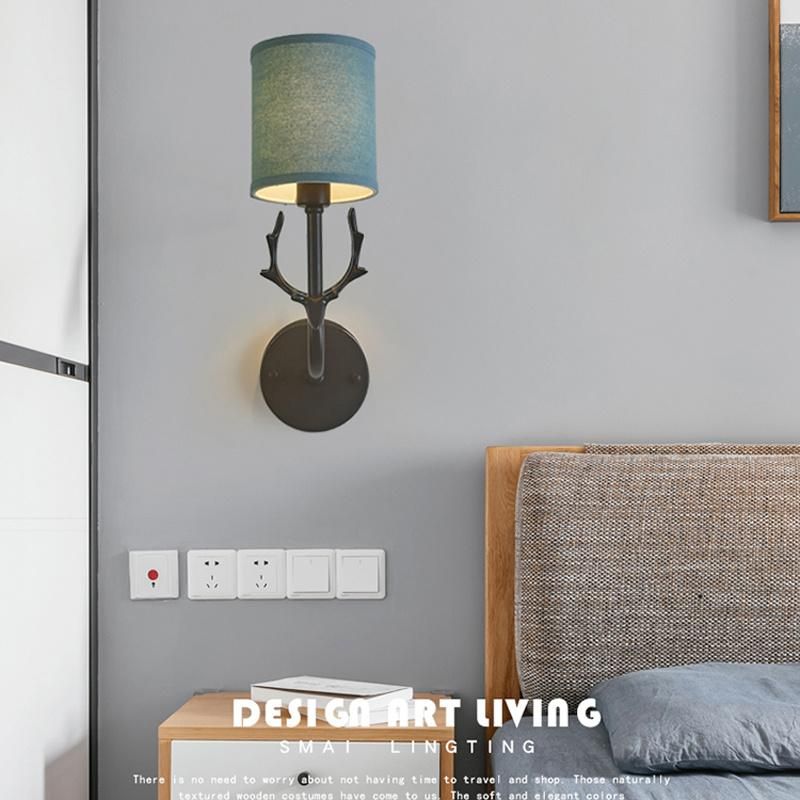 Antler Wall Lamp Bedroom Bedside Light Living Room Background Wall Lamp