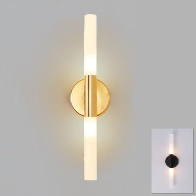 Modern Metal Tube Pipe up Down LED Wall Lamp Light Sconce Bedroom Foyer Washroom Living Room Toilet Wall Ight (WH-OR-09)