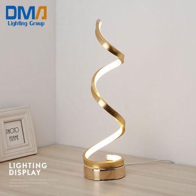 New Products 24W Spiral Shape Book Light Bedside LED Table Lamp