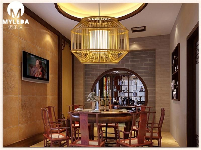 Modern Style Wood Pattern Decoration Pendant Lights for Home, Bar, Living Room, Dining Room