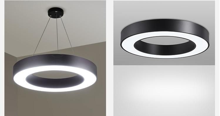Round LED Pendant Lights Hanging Light Office Linear Light with Different Size Zf -Cl-075