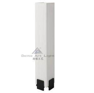 2013 Unique Square Home Floor Lamp with White PE Shade (C5007150-1)