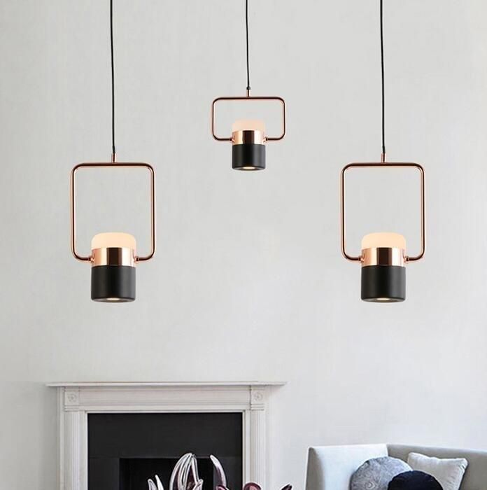 Modern Fanny LED Suspection Hanging Lamp Copper Pendant Lamp