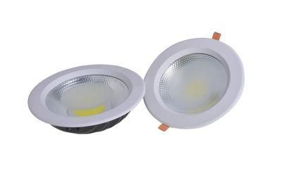 High Lumenious Isolated Driver Die Casting Aluminium 5W Tempered Glass SMD COB LED Downlight