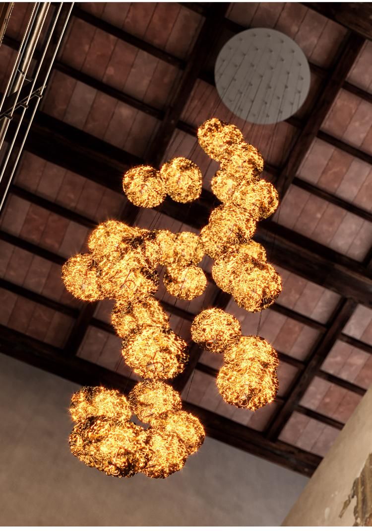 High Quality Villa Department Dining Hall Custom Project Luxury Custom Modern LED Chandelier Lamp