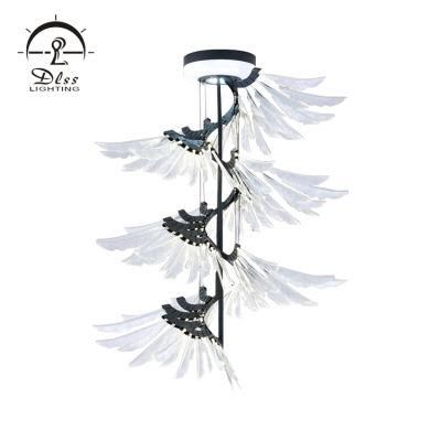 Creative Modern Wing Shape Hanging Lighting for Project Decorative LED Lighting