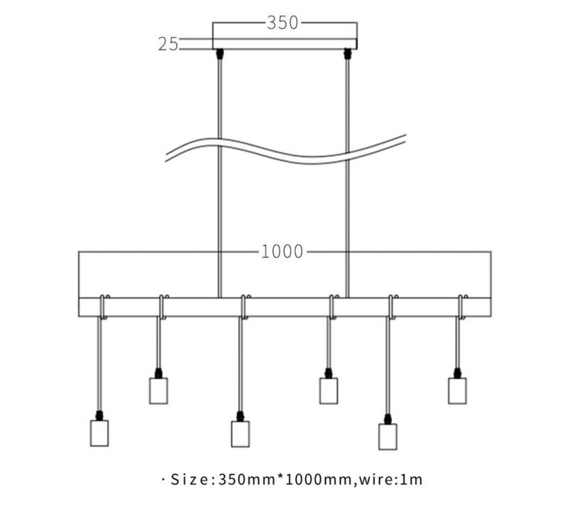 Modern LED Light Pendant Glass Pendant Lamp for Indoor Living Room Coffee Shop