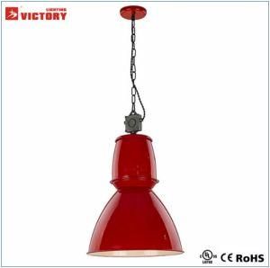 Indoor Industrial Style with Red Vintage Hanging Pendant Lamp