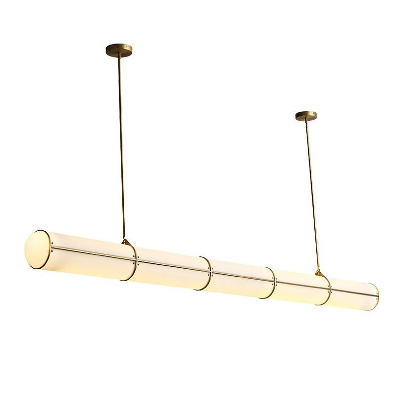 Cocise Style Simple Linear Shape Pendant Lamp Restaurant Bar Lamp Chandelier