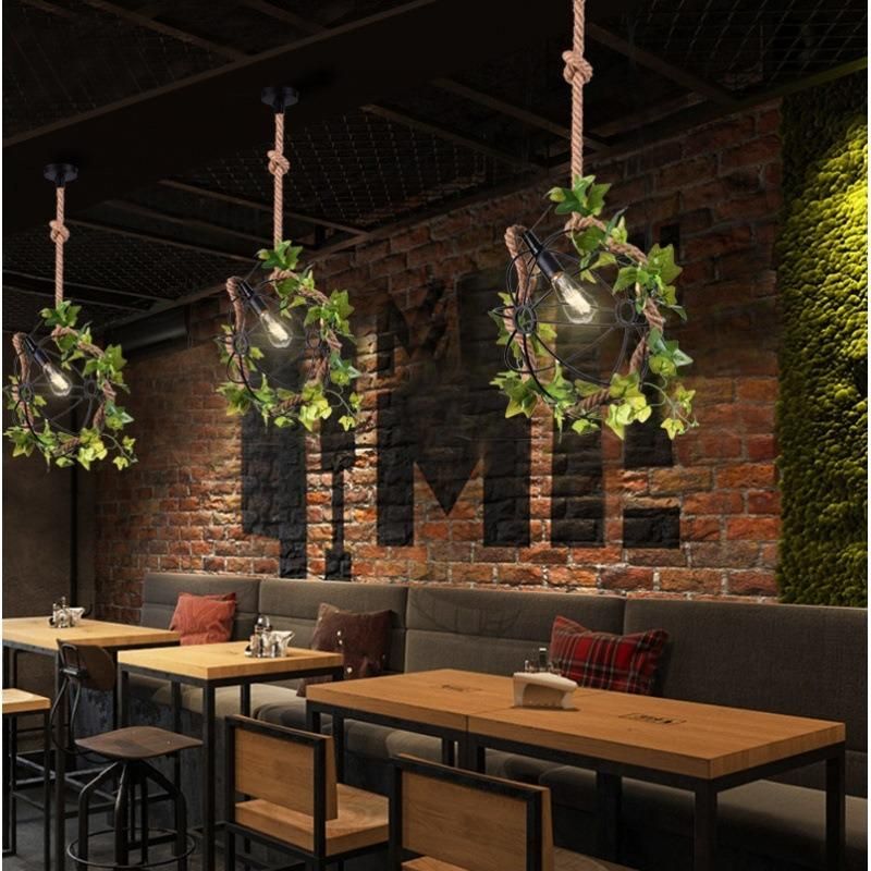 Simulation Green Plant Pendant Lamps Creative Modern Simple Plant Hanging Light (WH-VP-147)