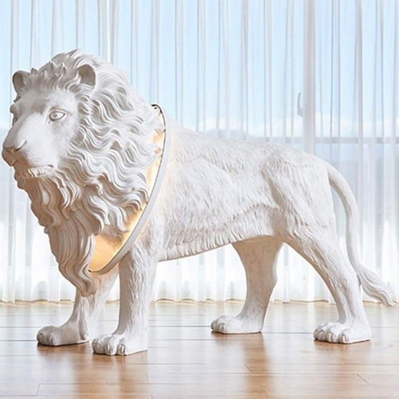 White Lion LED Floor Lamp Living Room Studio Standing Floor Lamp (WH-VFL-17)