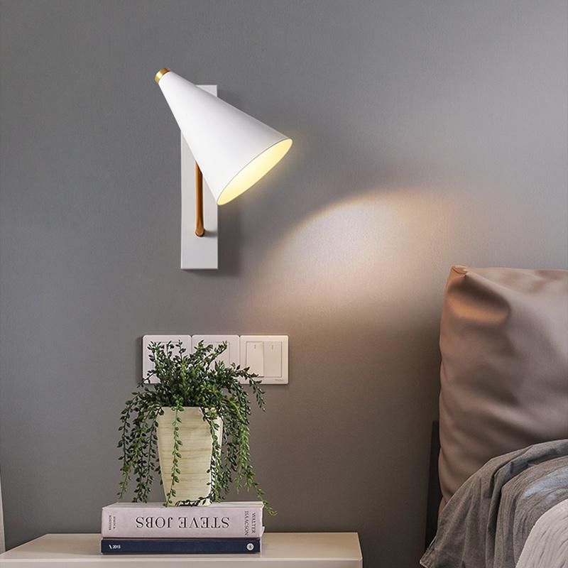 Simple Industrial Style Pure Color Series Bedroom Lamp Bedside Wall Lamp