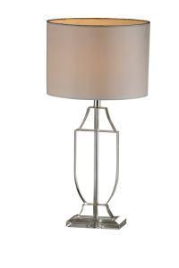Phine Pd0421-01 Crystal Modern Desk Lamp with Fabric Shade