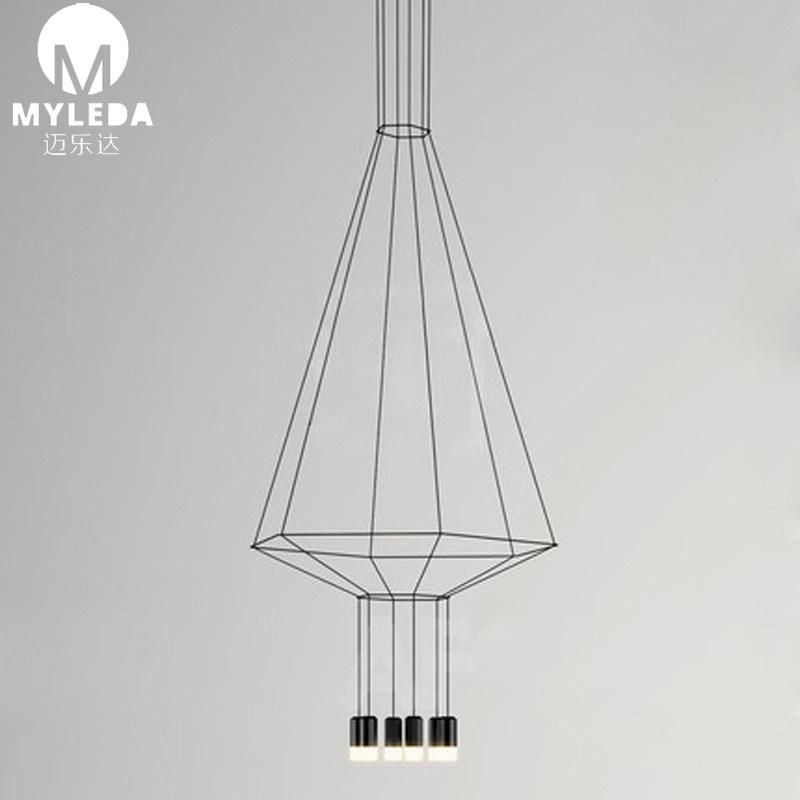 New Modern Metal Luxury Acrylic Hotel Hall Restaurant Chandelier Pendant Light