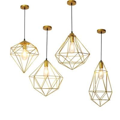 Vintage Metal Cage Pendant Light Home Lighting Hanging Pendant Lighting for Decoration