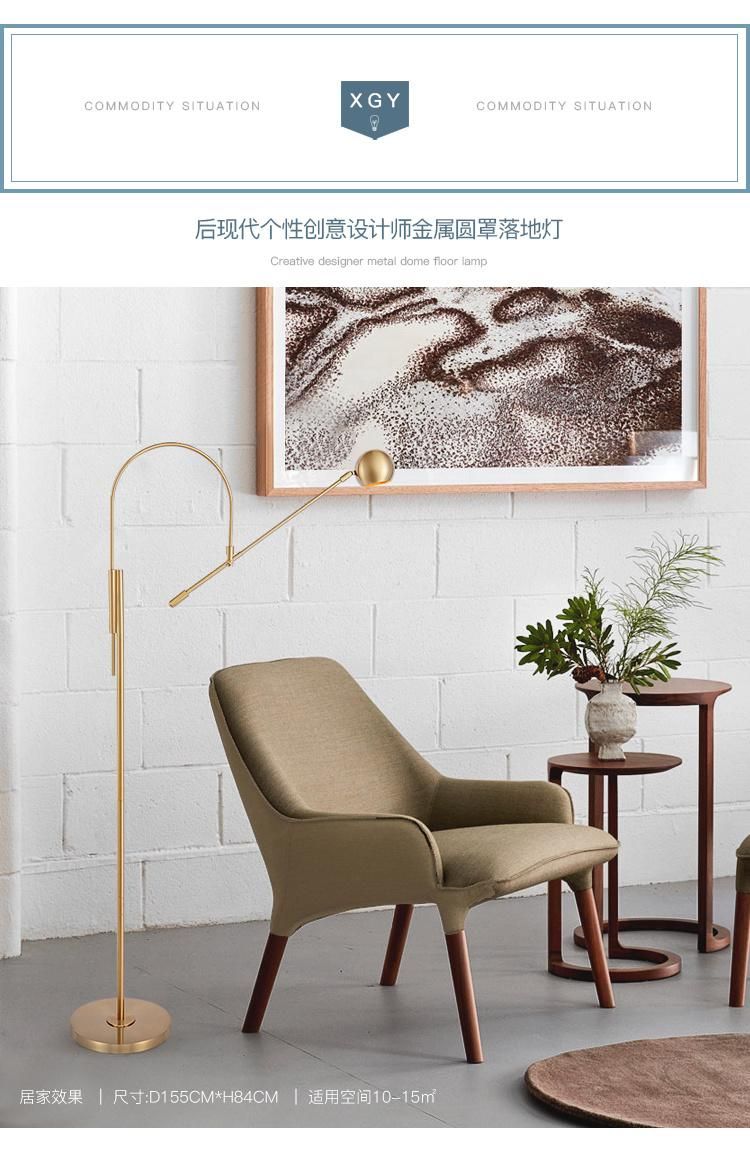 LED Living Room Standing Luminaires Iron Lights Bedside Illumination Home Deco Modern Floor Lamp (WH-MFL-45)