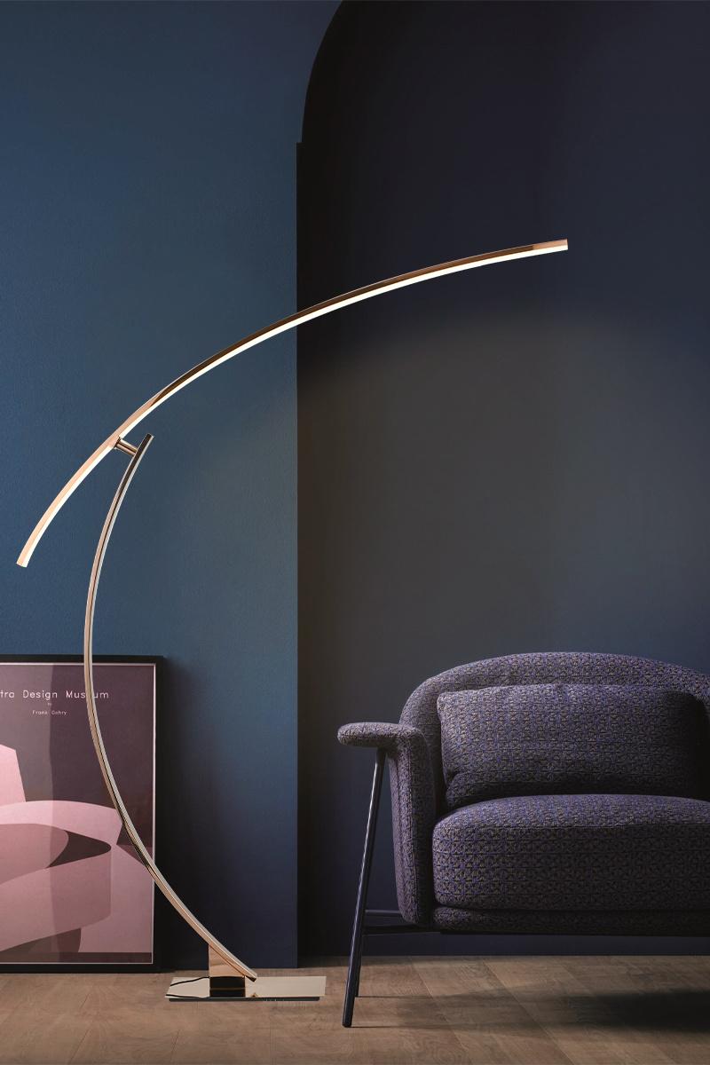 Nordic Standing Chandelier Floor Lamp Hanging Floor Lamp Cantilever Drop Pendant Floor Lamp Bedroom Living Room Parabola Arc LED Floor Lamp