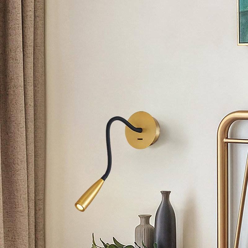 LED Wall Lights Switch Light Lighting for Room Bedside Study Room Night Flexible Wall Light (WH-OR-130)