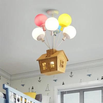 Balloon Fly House Color Nordic Simple Cartoon Children&prime;s Room Chandelier (WH-MA-169)