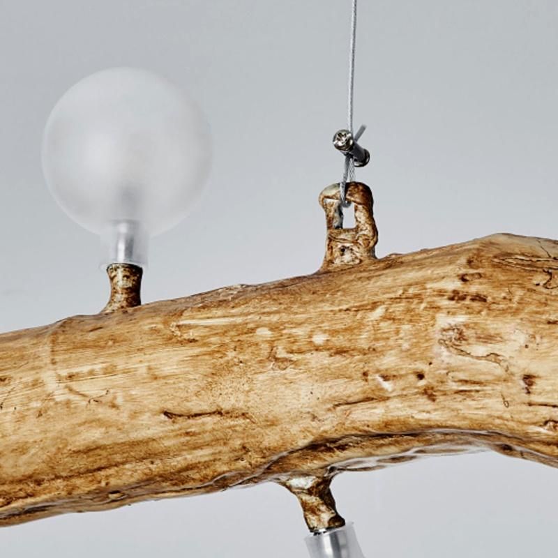 Pendant Lamp Restaurant Light Creative Personality Wood Decorative Chandelier