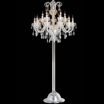 Elegant Floor Lamp Floor Candelabra Baccarat Style for Wedding/Home Use Crystal Standing Lamp Decoration Bacrarat Lighting