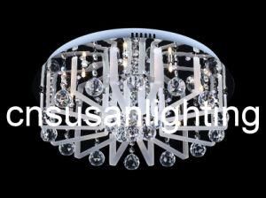 Modern LED Crystal Ceiling Light (MX7234-10) (Dia50cm Bulb Qty: 10*G4*20W)