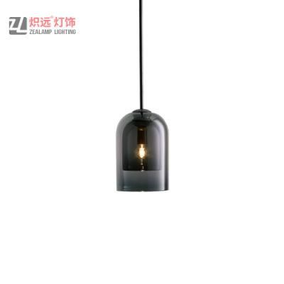 Modern Decorative Front Desk Smoky Glass Pendant Lighting for Bar