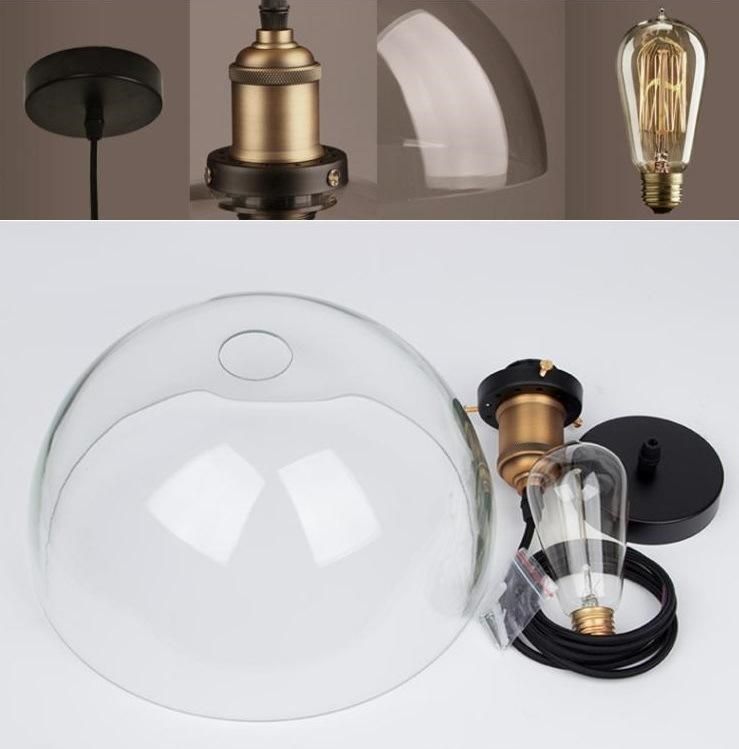 Modern Multi Shape Clear Glass Chandelier LED Hanging Lamp Pendant Lighting for Restaurant Zf-Cl-094