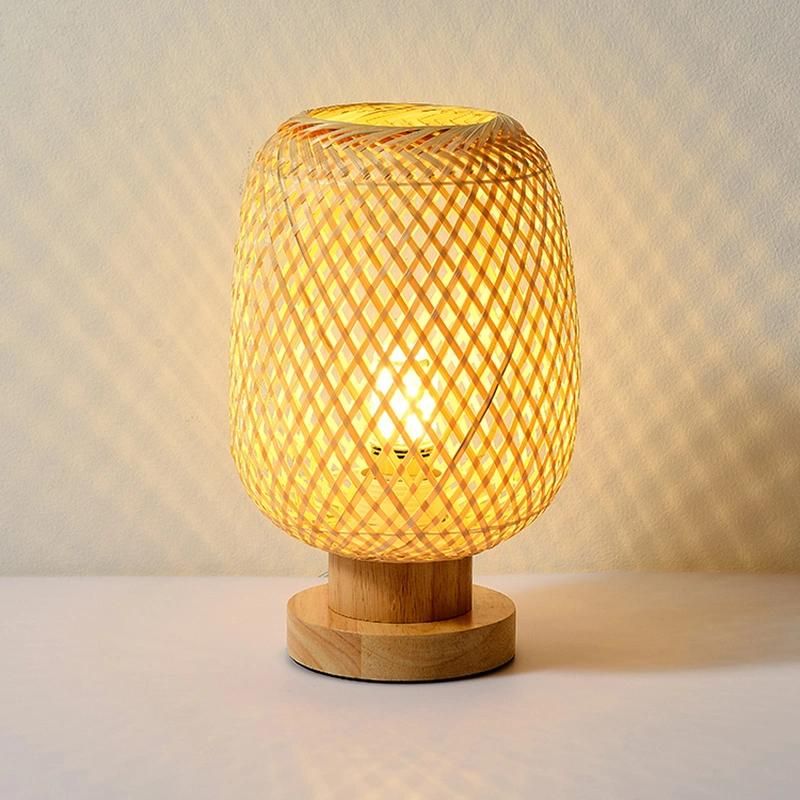 Wooden Lantern Desk Lamp Table Lamp Reading Light Restaurant Lamp