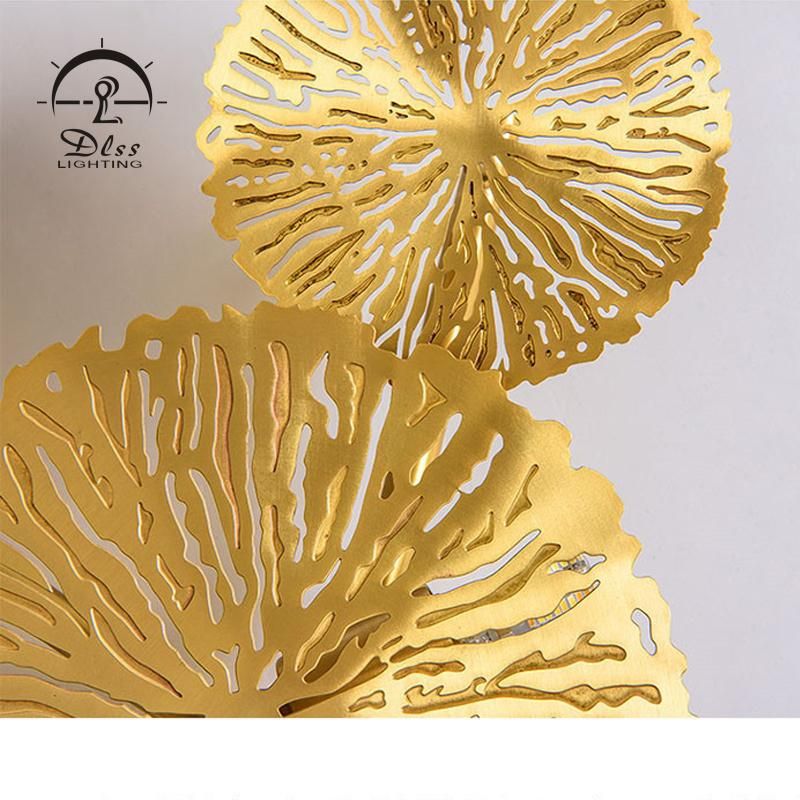 Hall Decoration Gold Metal LED Modern Chandelier Wall Lighting