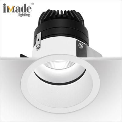 Indoor Lighting Fixture COB LED Spotlight Adjustable Anti-Glare Dimmable Ceiling Recessed LED Downlight
