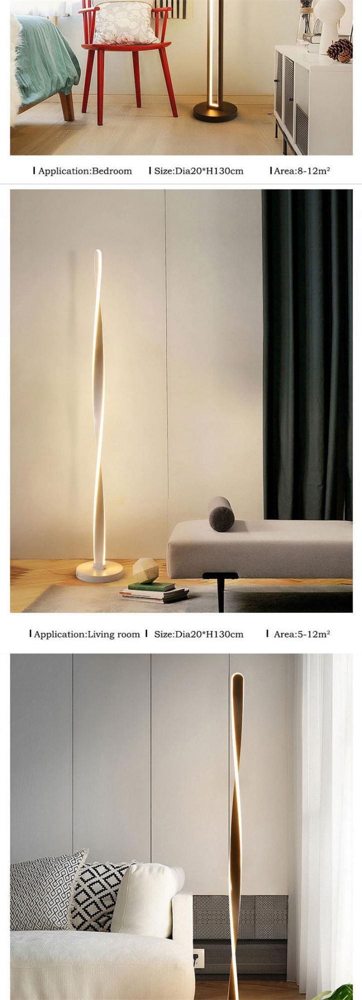 Nordic New Product Interior Decoration Living Room Standing Lamp Corner LED Floor Lamp