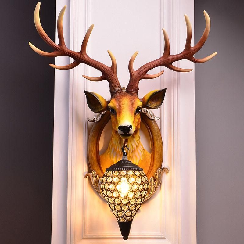 Antlers Indoor LED Wall Light LED Decoration for Wall Rustic Interior Lighting (WH-VR-64)