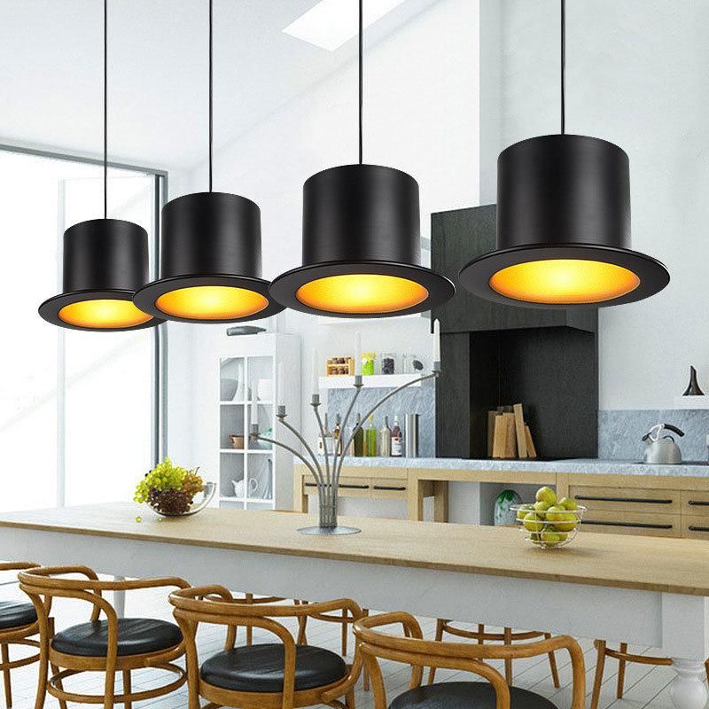 Retro Top Hat Shape LED E27 Pendant Light for Home Improvement Bedside Restaurant Lights (WH-VP-158)