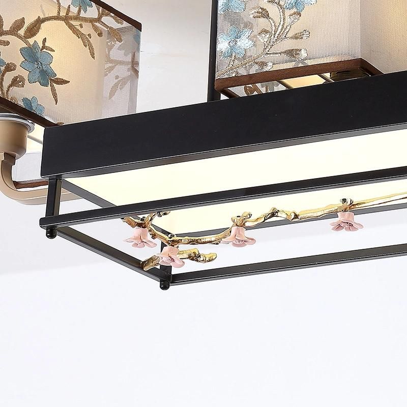 LED Bedroom Living Room Lamp China Style Flower Chandeliers & Pendant Lights