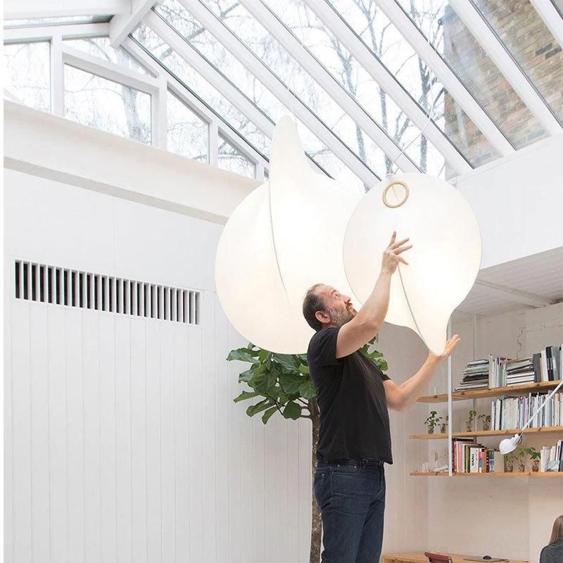 Italian Style Silk Lamp Living Room Lamp Personality Pendant Light Room Exhibition Hall Suspension Lamp (WH-AP-201)