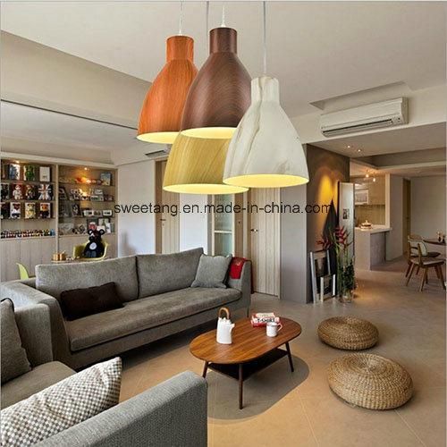 Dinner Lighting Chandelier Pendant Lamp with Wood Color