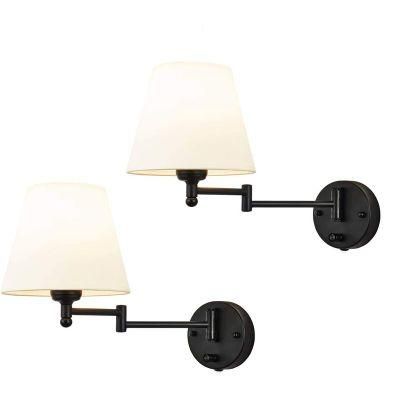 Wall Light Black Swing Arm Wall-Mounted Lamps