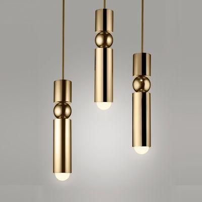 Brass Simple Suspension LED Light Pendant Lamp