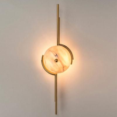 Postmodern Personality Natural Marble Light Luxury Art Wall Lamp Simple Living Room Creative Marble Wall Light (WH-OR-134)