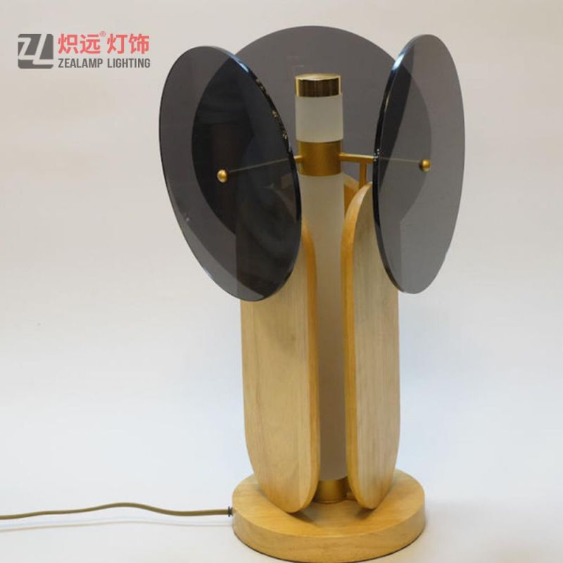 Modern Wood Table Lamp Interior Hotel Desk Light for Decoration