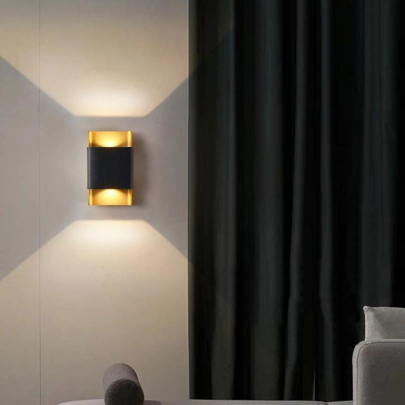 6W Creative Nordic Double Head Wall Lamp LED up and Down Beacon Bi-Directional LED Wall Sconce (WH-OR-214)