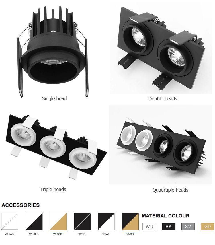 Easy Installation Ceiling Downlight Lamp Indoor Hotel Home 5W 7W LED Down Light