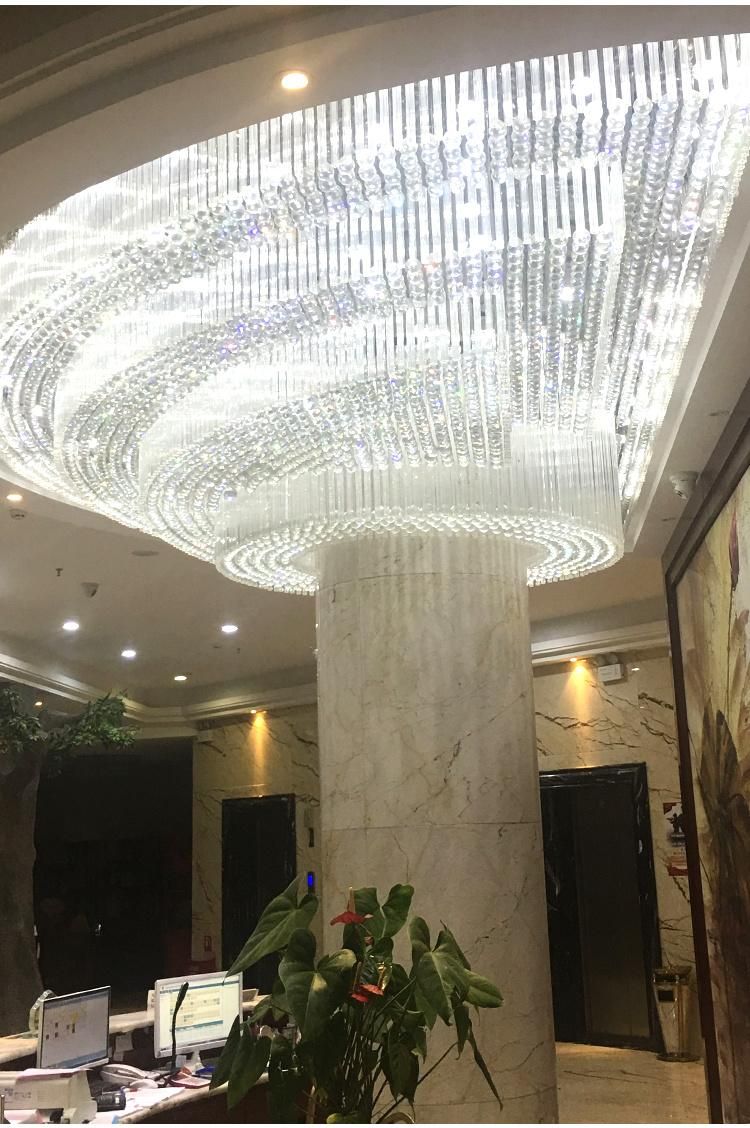New Product Decorative Villa Commercial Hotel Exhibition Luxury Custom Crystal K9 Chandelier Light